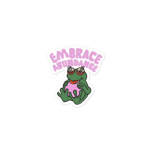 Abundance Toad Retro Sticker