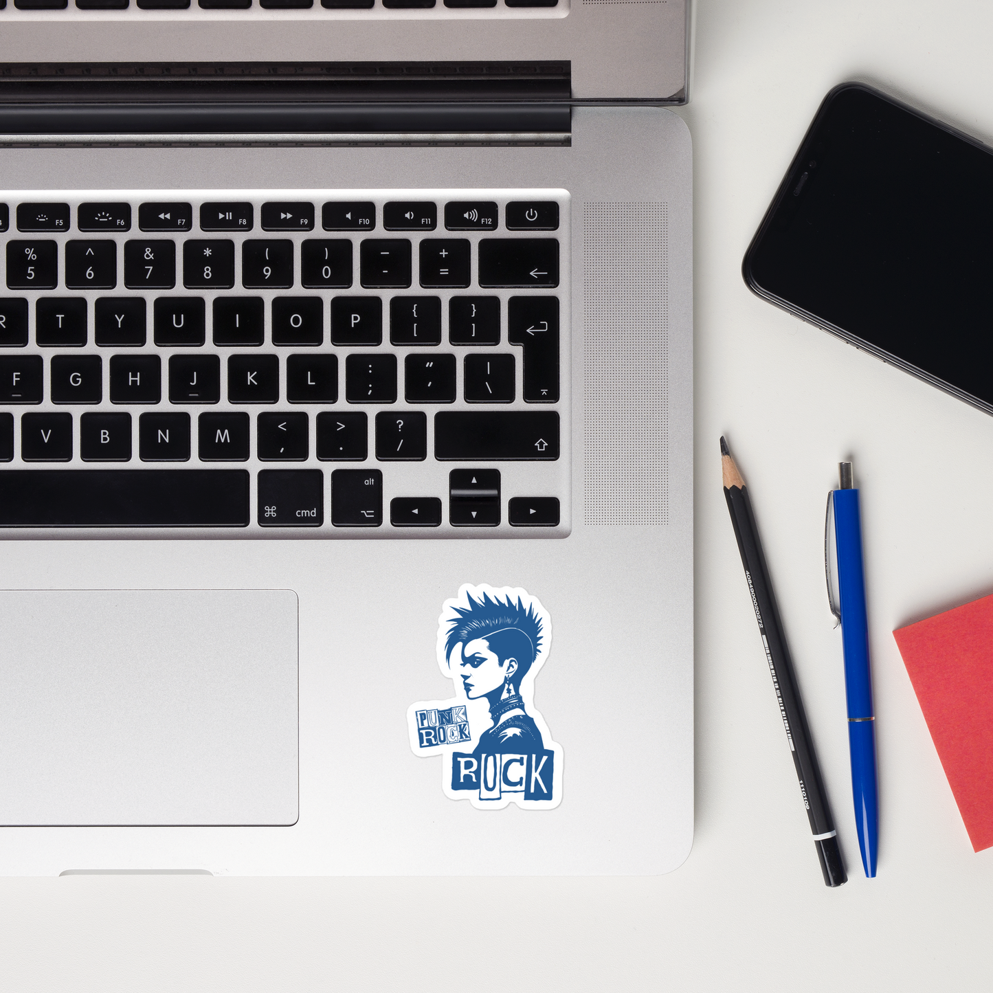 Punk Rocker Left Retro Sticker