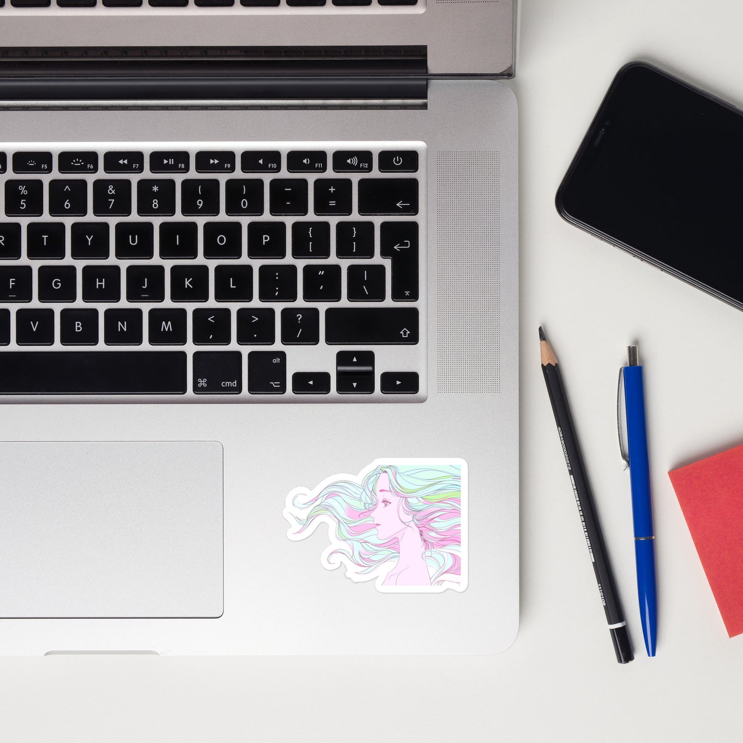 Anime Pastel Girl Retro Sticker