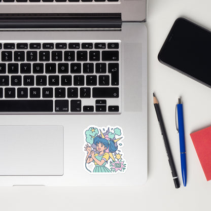 Anime Pastel Singer Retro Sticker