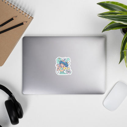 Anime Pastel Singer Retro Sticker