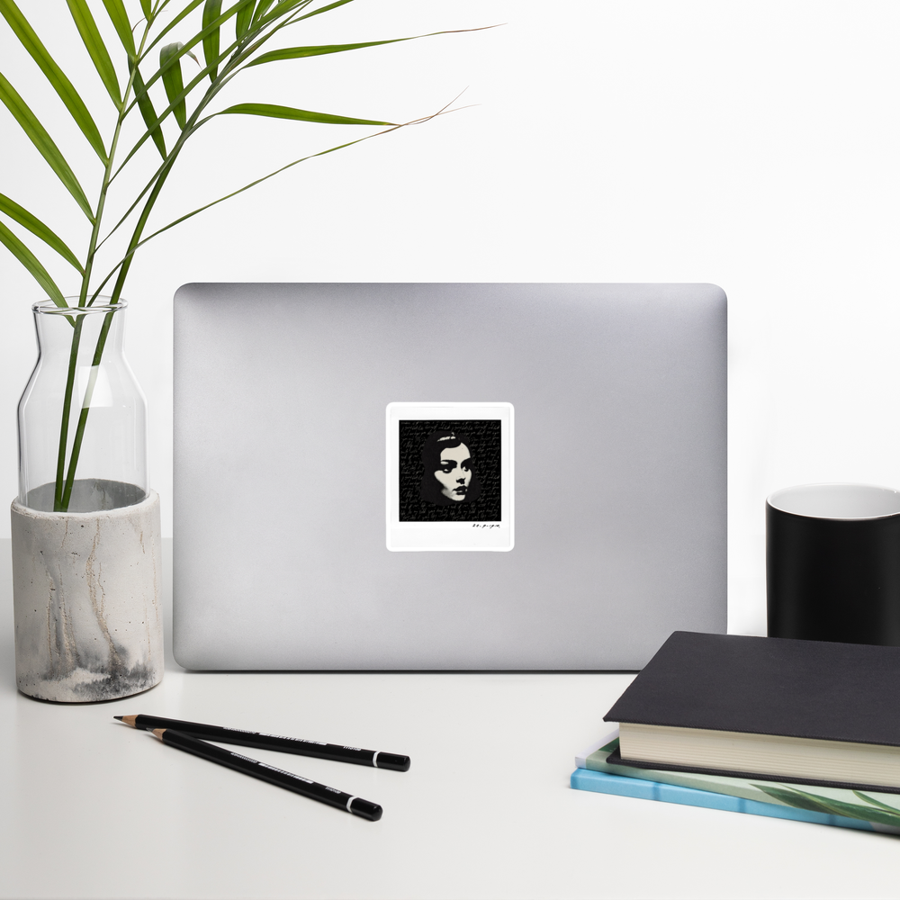 Women Portrait Retro Sticker
